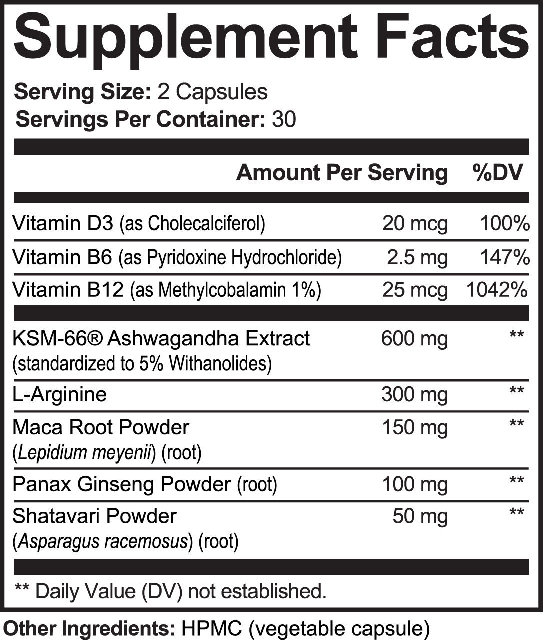 AshwaCORE+ (Ashwagandha + B-Vitamins)