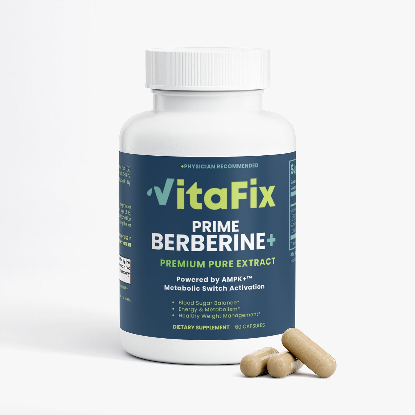 Berberine+ Vegan Capsules – Blood Sugar & Heart Support